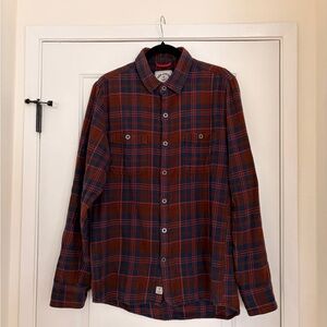Iron & Resin Plaid Flannel - Red and Blue